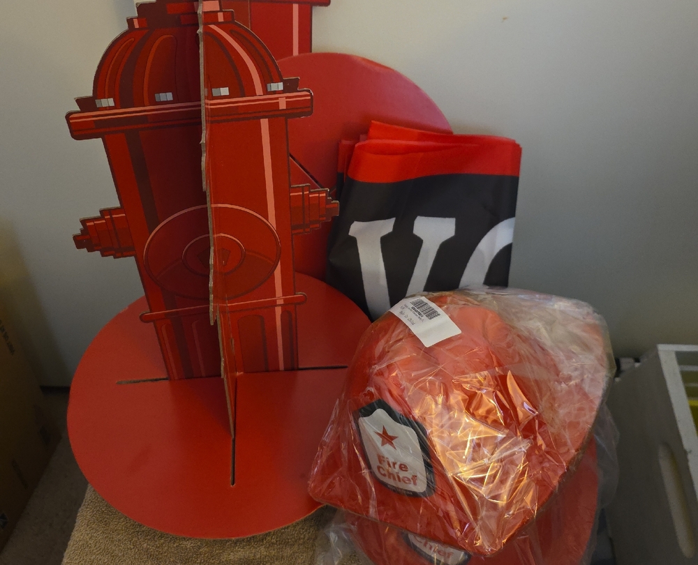 Amazon Red Firefighter Party Decorations